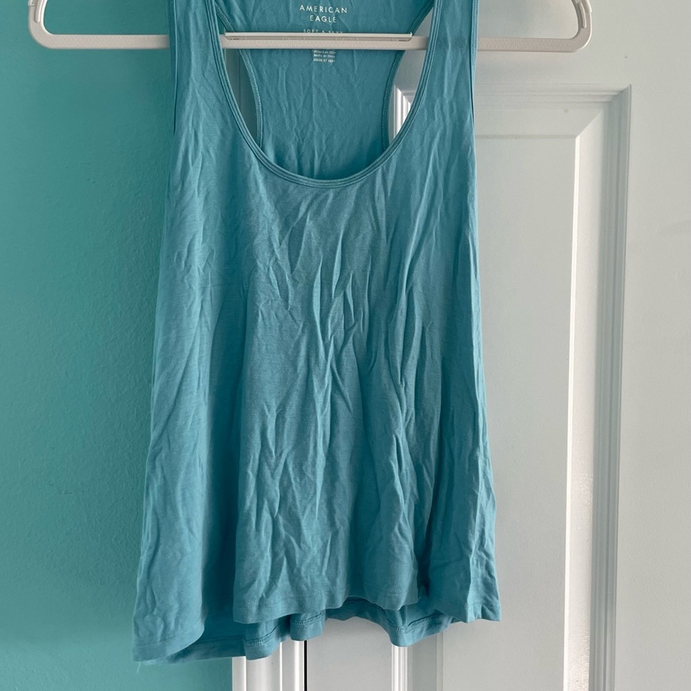 American Eagle Outfitters Blue Women's Tank Top